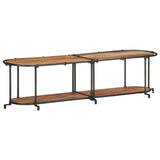 vidaXL Tv-meubel 100x42x40 cm massief ruw mangohout