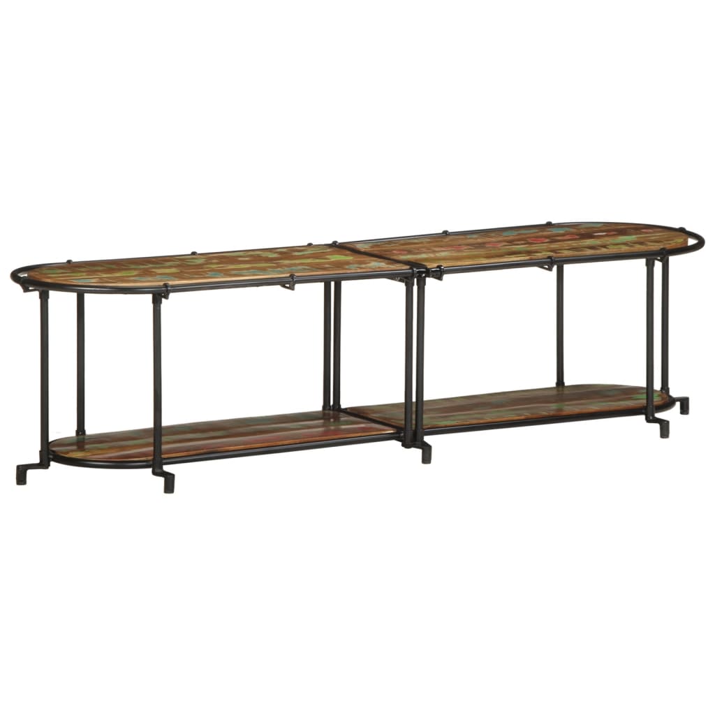 vidaXL Tv-meubel 100x42x40 cm massief ruw mangohout