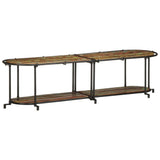 vidaXL Tv-meubel 100x42x40 cm massief ruw mangohout