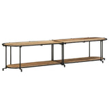 vidaXL Tv-meubel 100x42x40 cm massief ruw mangohout