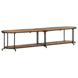 vidaXL Tv-meubel 100x42x40 cm massief ruw mangohout