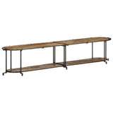 vidaXL Tv-meubel 100x42x40 cm massief ruw mangohout