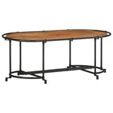 vidaXL Salontafel 110x55x40 cm massief ruw mangohout