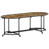vidaXL Salontafel 110x55x40 cm massief ruw mangohout