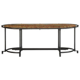 vidaXL Salontafel 110x55x40 cm massief ruw mangohout