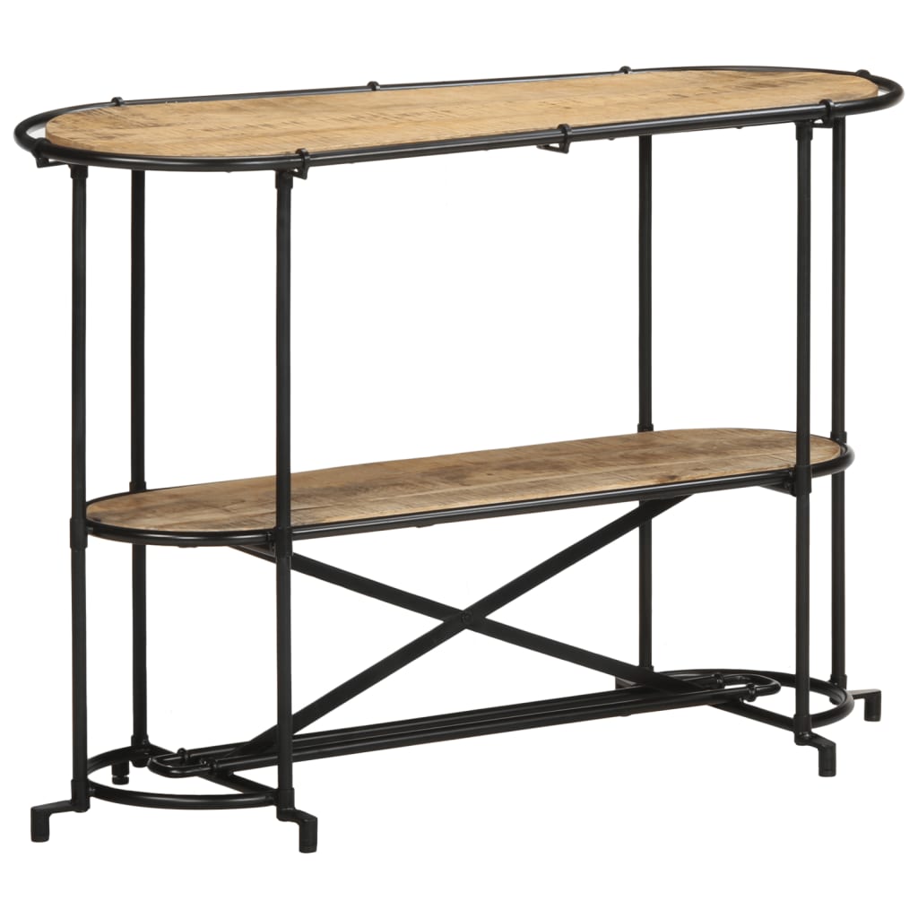 vidaXL Wandtafel 110x42x76 cm massief ruw mangohout