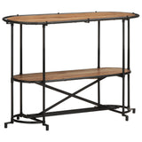 vidaXL Wandtafel 110x42x76 cm massief ruw mangohout