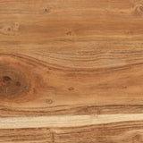 vidaXL Wandtafel 110x42x76 cm massief ruw mangohout