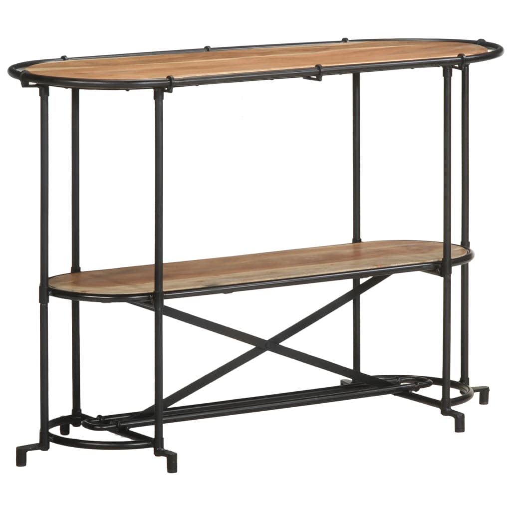 vidaXL Wandtafel 110x42x76 cm massief ruw mangohout