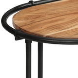 vidaXL Wandtafel 110x42x76 cm massief ruw mangohout