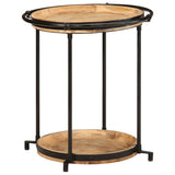vidaXL Side table Ø55x60 cm solid mango wood