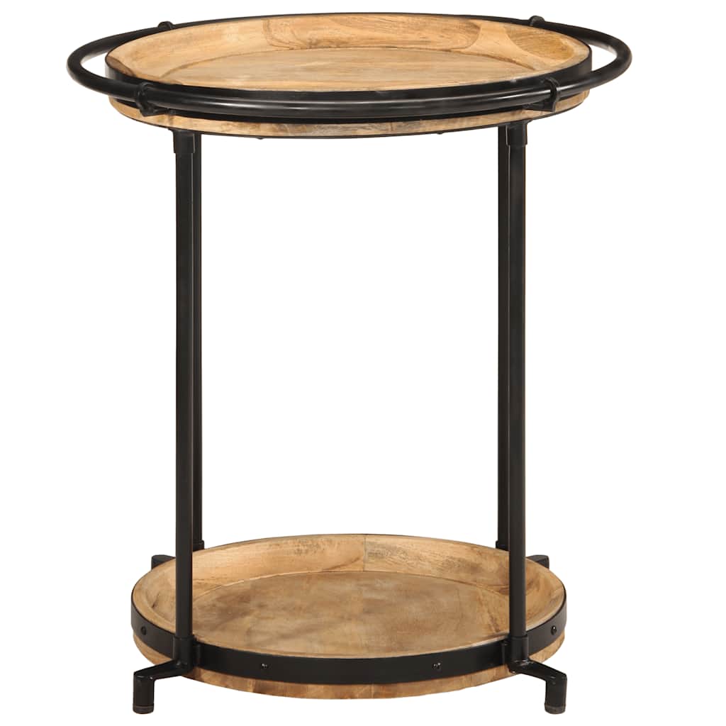 vidaXL Side table Ø55x60 cm solid mango wood
