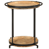 vidaXL Side table Ø55x60 cm solid mango wood