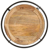 vidaXL Side table Ø55x60 cm solid mango wood