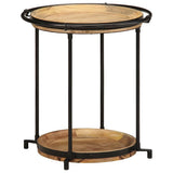 vidaXL Side table Ø55x60 cm solid mango wood