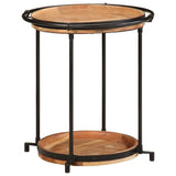 vidaXL Side table Ø55x60 cm solid mango wood