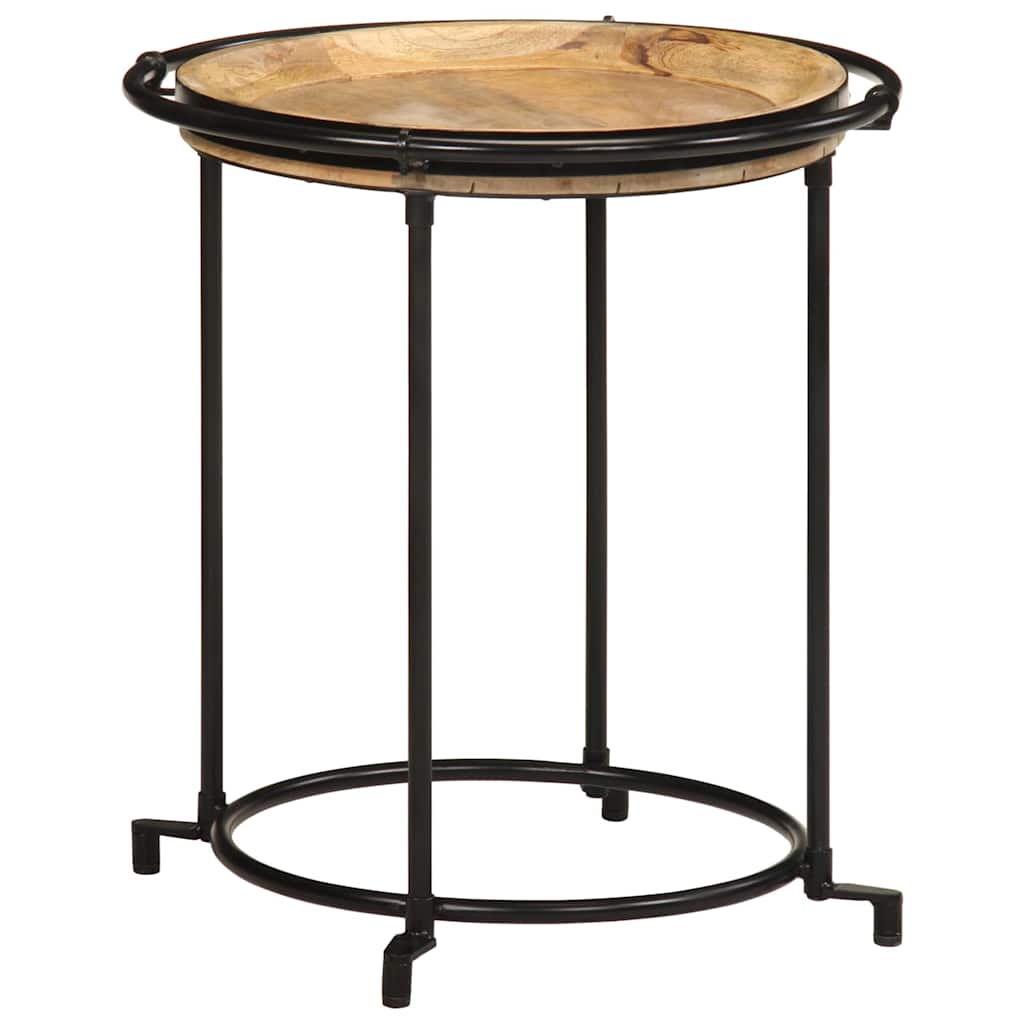 vidaXL 2-piece Side Table Set Solid Mango Wood