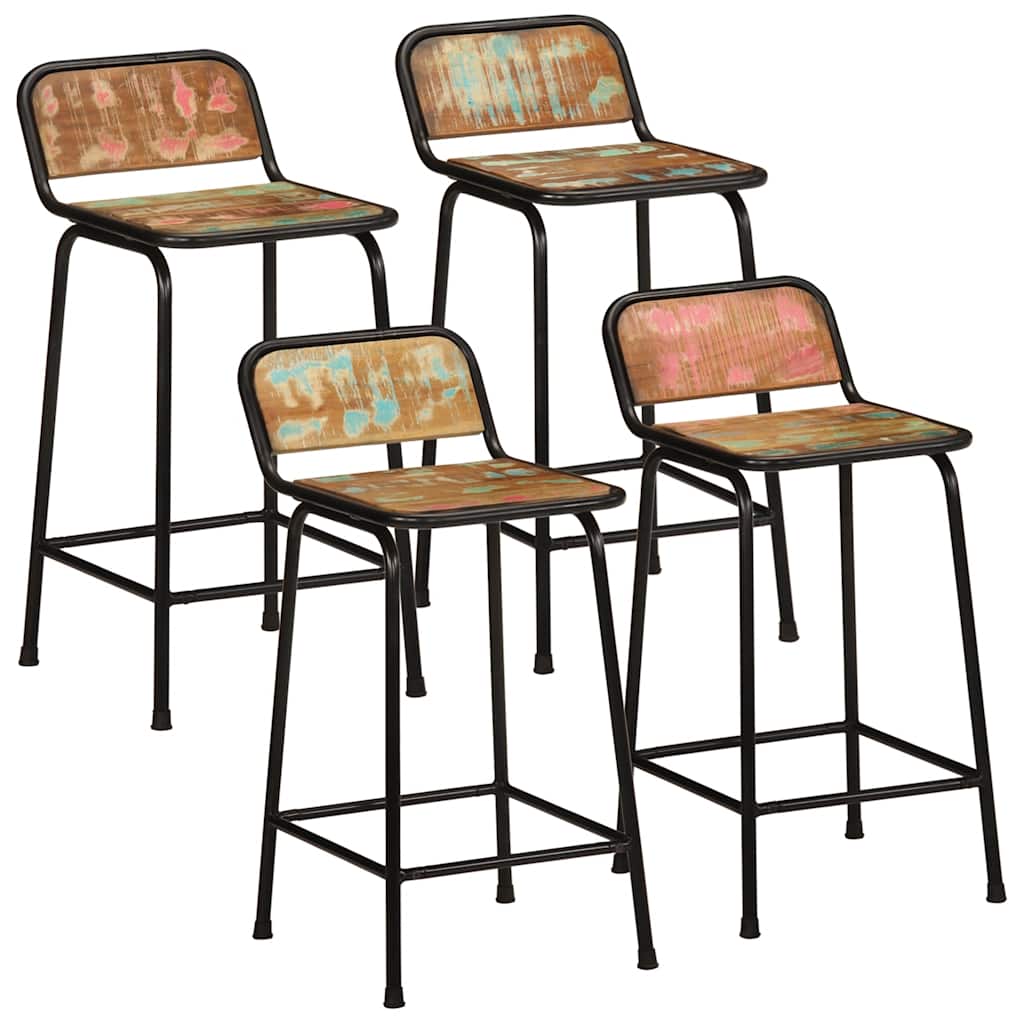 vidaXL Barstoelen 2 st massief mangohout