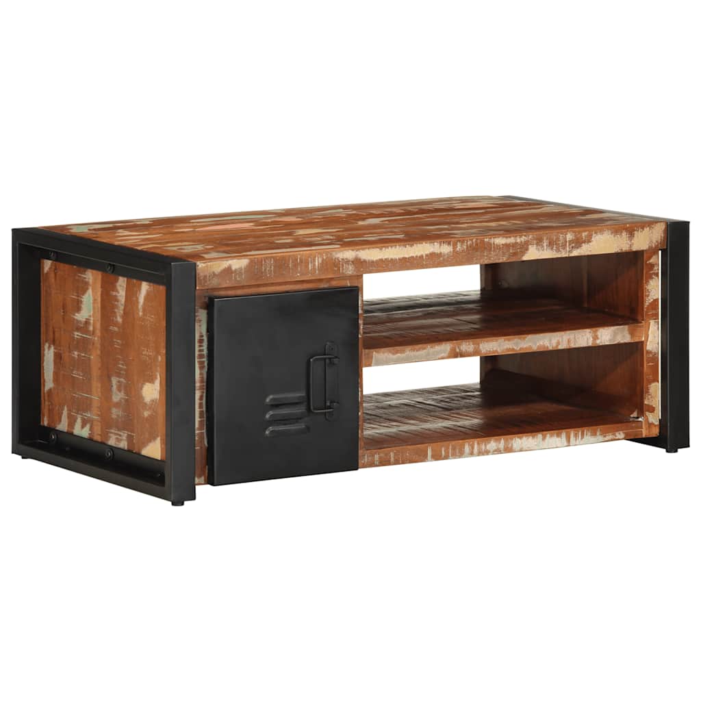 vidaXL Salontafel 90x50x36 cm massief ruw mangohout