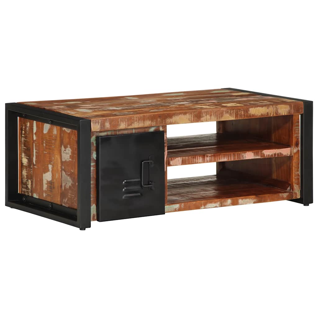 vidaXL Salontafel 90x50x36 cm massief ruw mangohout