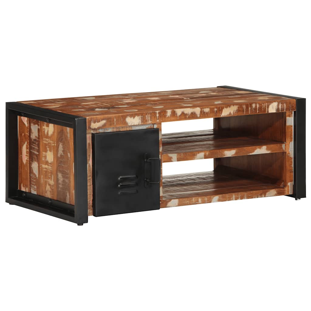 vidaXL Salontafel 90x50x36 cm massief ruw mangohout