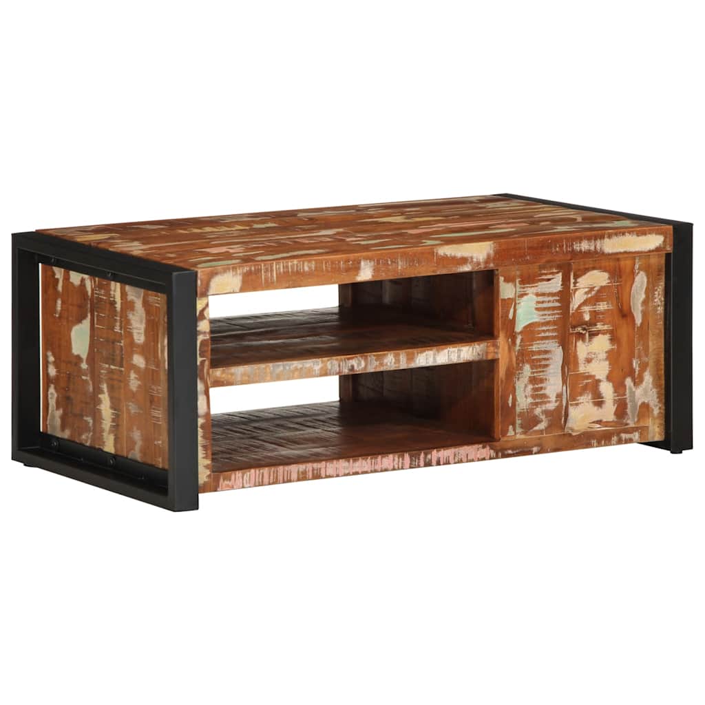 vidaXL Salontafel 90x50x36 cm massief ruw mangohout