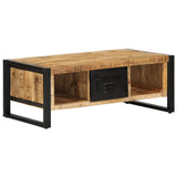 vidaXL Coffee Table 90x50x36 cm Solid Rough Mango Wood