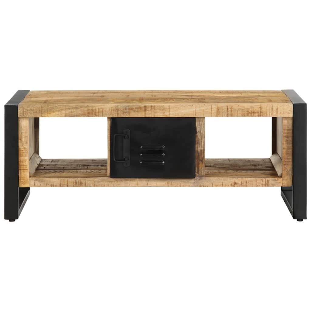 vidaXL Coffee Table 90x50x36 cm Solid Rough Mango Wood