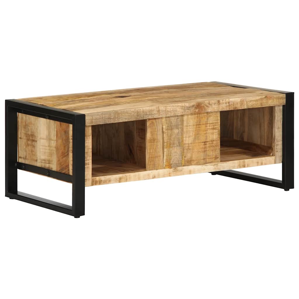 vidaXL Coffee Table 90x50x36 cm Solid Rough Mango Wood