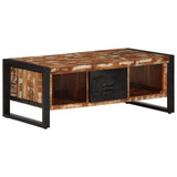 vidaXL Coffee Table 90x50x36 cm Solid Rough Mango Wood
