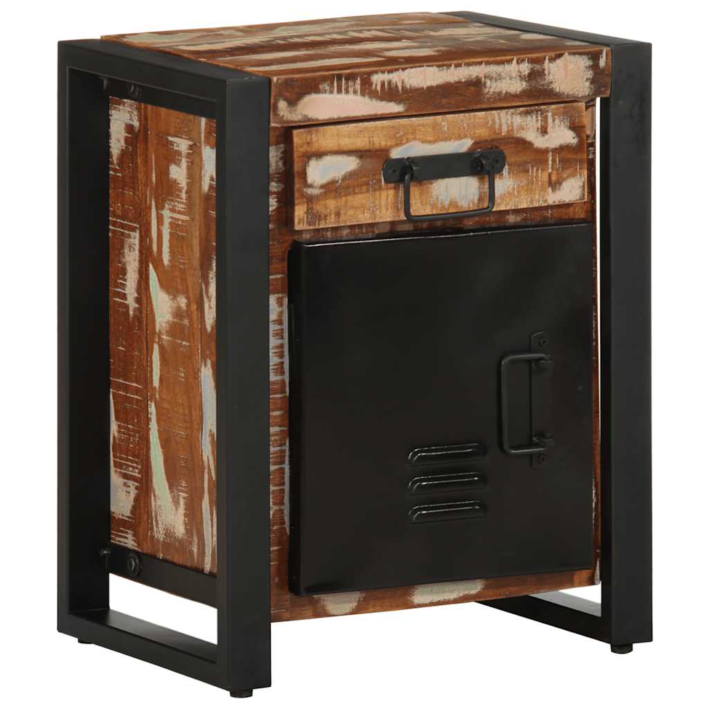 vidaXL Nachtkastje 40x30x50 cm massief ruw mangohout