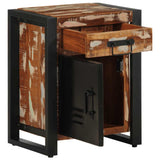 vidaXL Nachtkastje 40x30x50 cm massief ruw mangohout