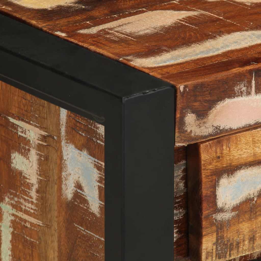 vidaXL Nachtkastje 40x30x50 cm massief ruw mangohout