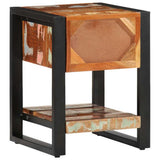 vidaXL Nachtkastje 35x34x45 cm massief ruw mangohout