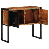 vidaXL Wandkast 90x35x75 cm massief ruw mangohout