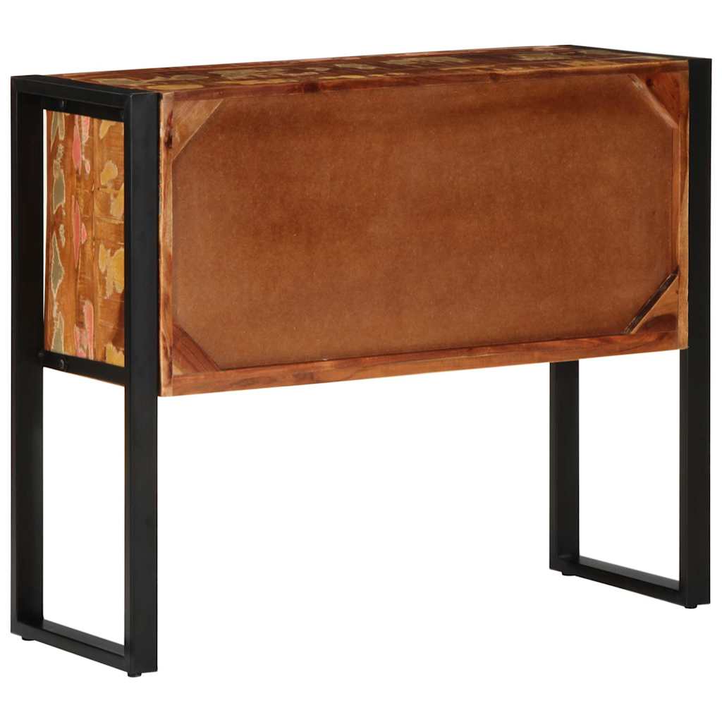 vidaXL Wandkast 90x35x75 cm massief ruw mangohout