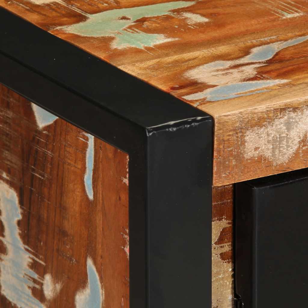 vidaXL Sideboard 55x35x70 cm Solid Reclaimed Wood Multicolour