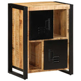 vidaXL Dressoir 55x35x70 cm massief ruw mangohout