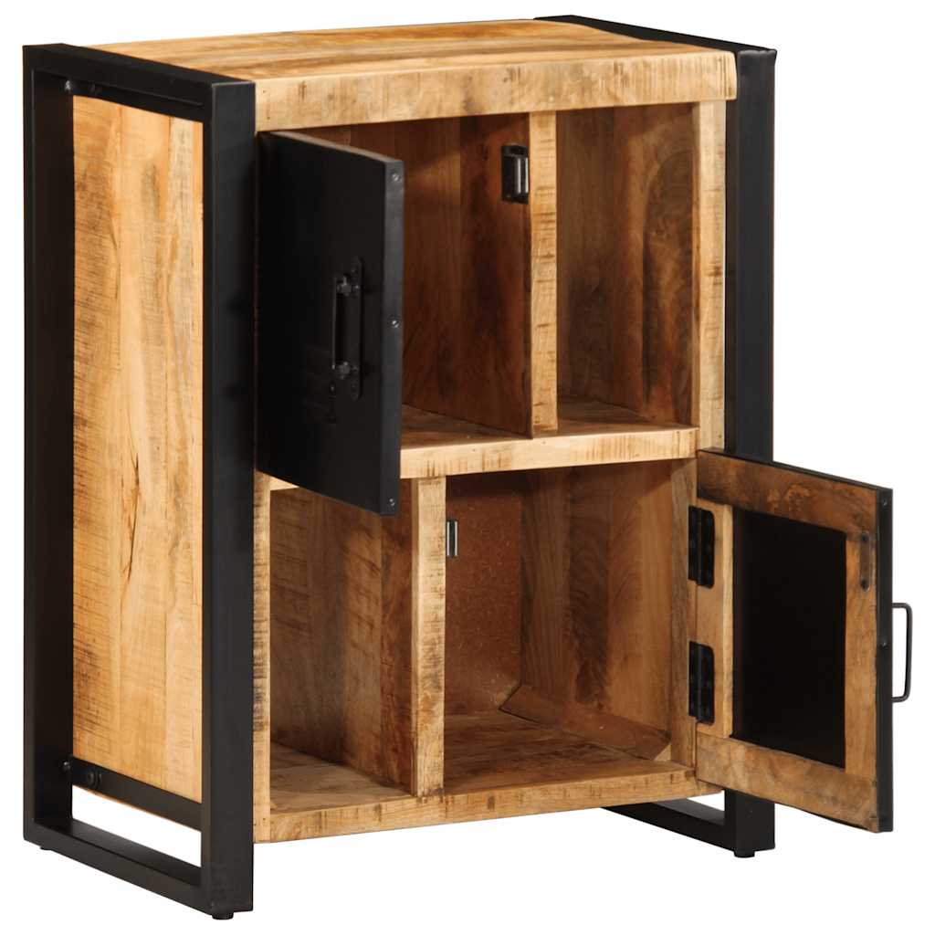 vidaXL Dressoir 55x35x70 cm massief ruw mangohout