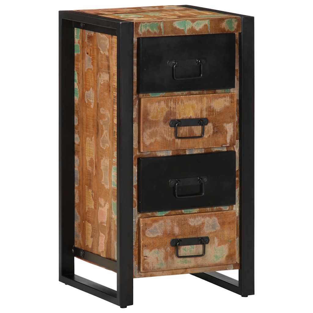 vidaXL Ladekast 40x40x75 cm massief gerecycled hout meerkleurig