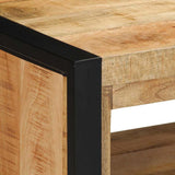 vidaXL Schoenenbank Bruin 100 x 40 x 50 cm Massief mangohout