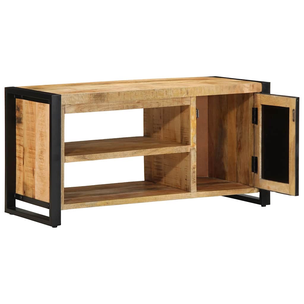 vidaXL Schoenenbank Bruin 100 x 40 x 50 cm Massief mangohout