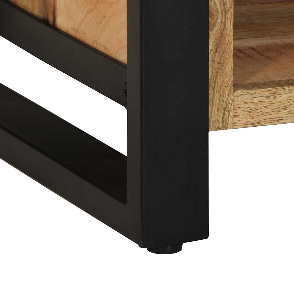 vidaXL Schoenenbank Bruin 100 x 40 x 50 cm Massief mangohout