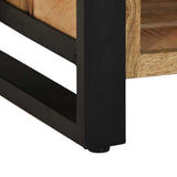 vidaXL Schoenenbank Bruin 100 x 40 x 50 cm Massief mangohout