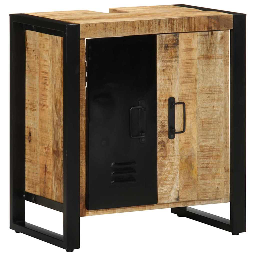 vidaXL Badkamerkast met plank Bruin 55 x 35 x 60 cm Massief Mango Hout