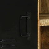 vidaXL Bank Kast Bruin 100 x 35 x 50 cm Massief mangohout