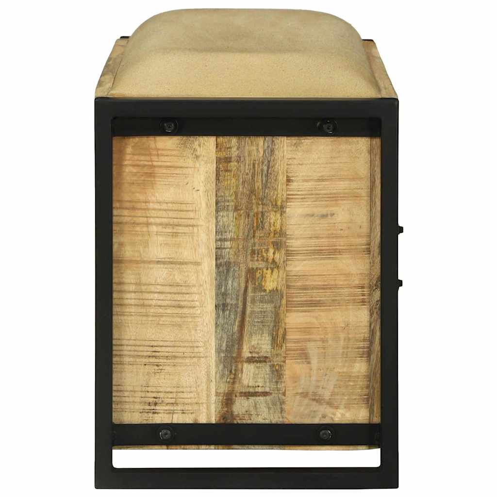 vidaXL Bank Kast Bruin 100 x 35 x 50 cm Massief mangohout
