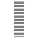 vidaXL Zebra rolgordijn 40x100 cm stofbreedte 35,9 cm donkergrijs
