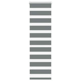 vidaXL Zebra rolgordijn 40x100 cm stofbreedte 35,9 cm donkergrijs