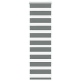 vidaXL Zebra rolgordijn 40x100 cm stofbreedte 35,9 cm donkergrijs